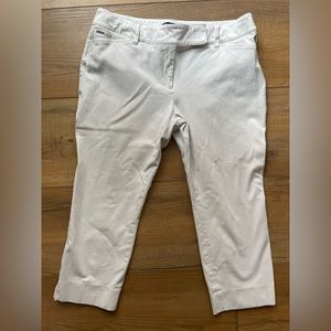 Crop leg WHBM pants with hidden closures